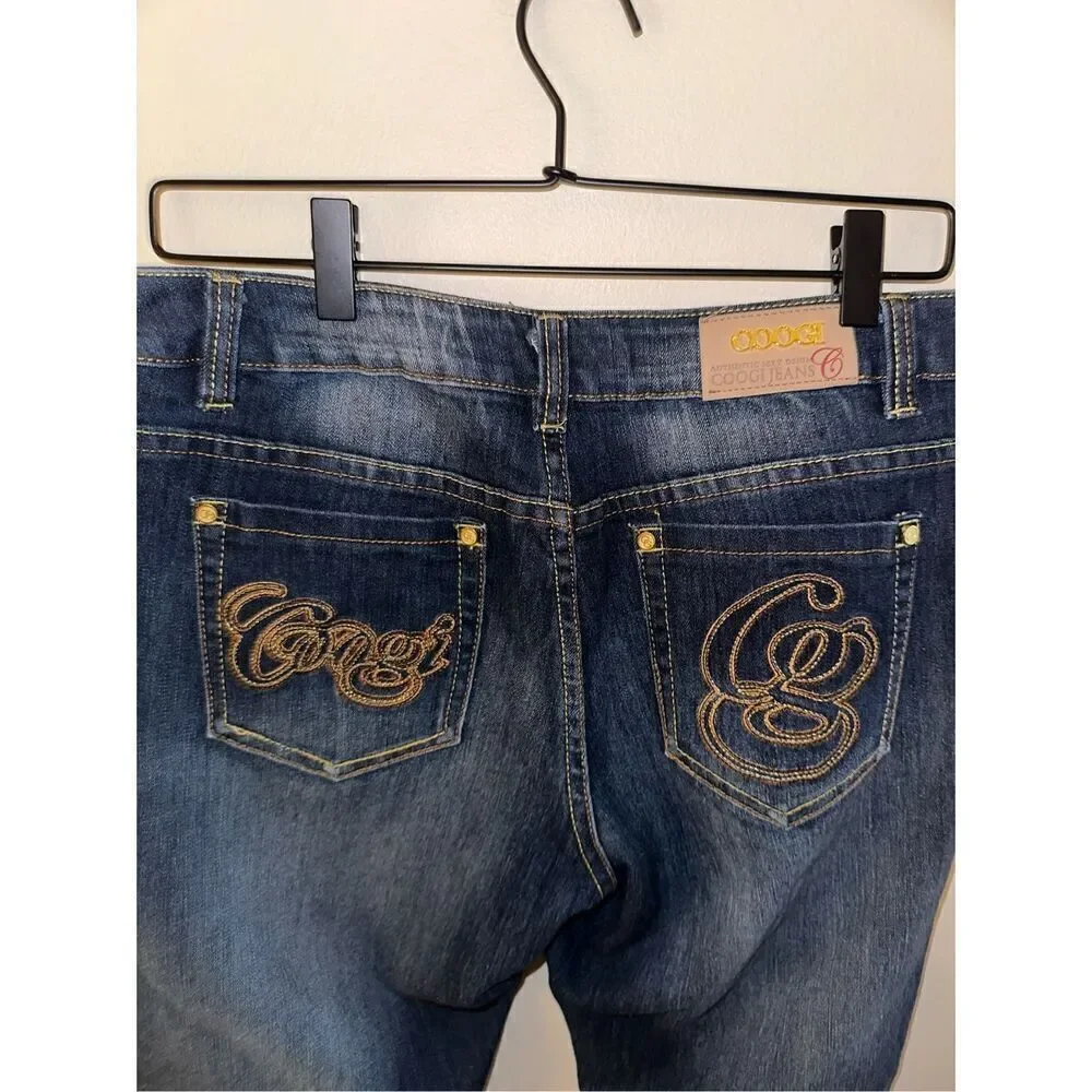 Women's Coogi Jeans Strait Leg Dark Wash 11/12